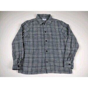 Old Navy Camp Shirt Mens Woven Tweed  Button Up Shacket M Collar